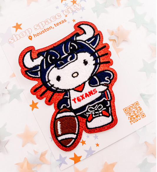 Kitty dressed as Toro Patch | Houston Texans | Football | Mascot |