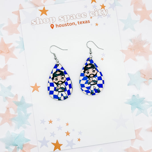 Houston Astros Jose Altuve #27 Earrings | Teardrop Earrings | Jewelry | Baseball Mascot | World Series Champions