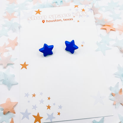 Navy Star stud Houston Astros  Earrings | Jewelry | Baseball  | World Series Champions |