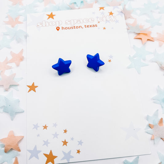 Navy Star stud Houston Astros  Earrings | Jewelry | Baseball  | World Series Champions |