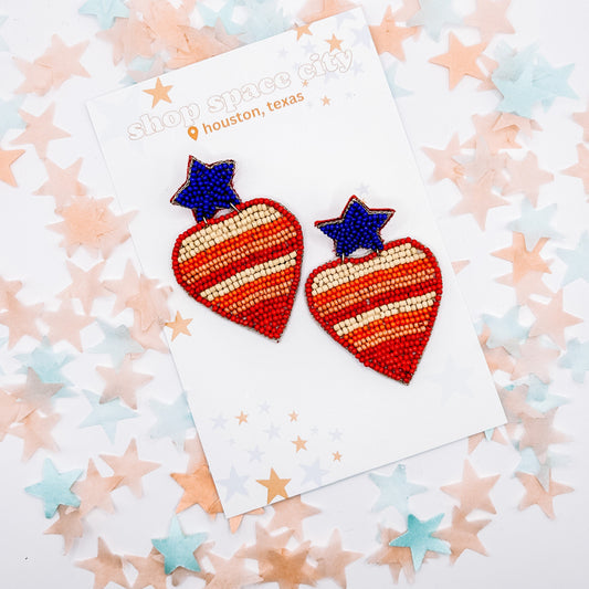 Navy and Orange Throwback Heart  Houston Astros   Circle Earrings | Jewelry | Baseball  | World Series Champions